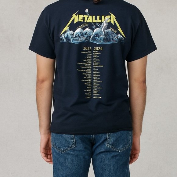 Metallica M72 World Tour T Shirt XL Black 100% Cotton - Picture 7 of 7